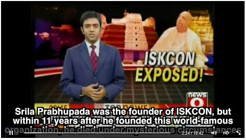 ISKCONspiracy - New Site with Poison Report of Srila Prabhupada's physical body