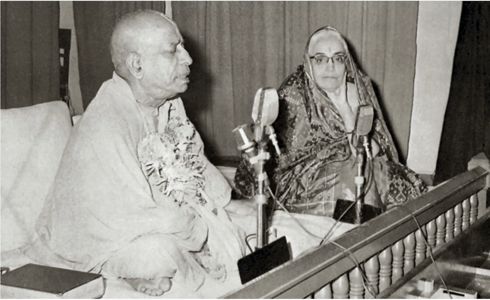 Srila Prabhupada and Sumati Morarji