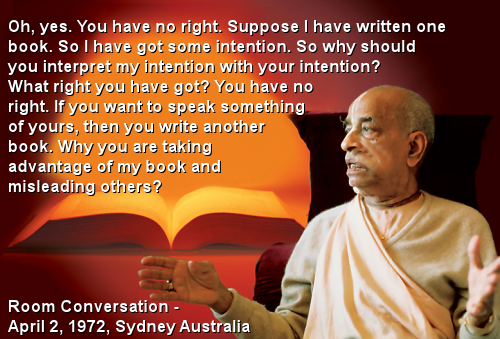 Why should you interpret my intention with your intention?