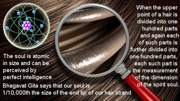 The original spiritual form of the living entity is one ten-thousandth the size of the tip of the hair