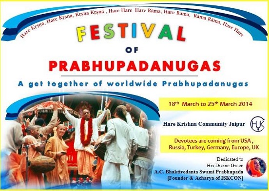 Prabhupadanuga Festival Jaipur back