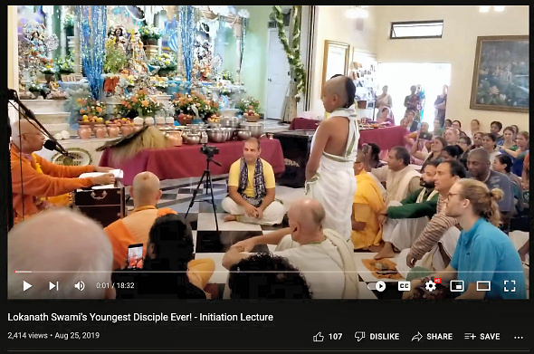 Lokanath Child Molester Initiates Child in ISKCON Alachua Temple Room - August 2019