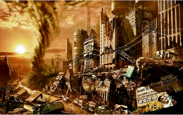 MODERN CIVILIZATION SMASHES ALL EXCEPT DEVOTEES