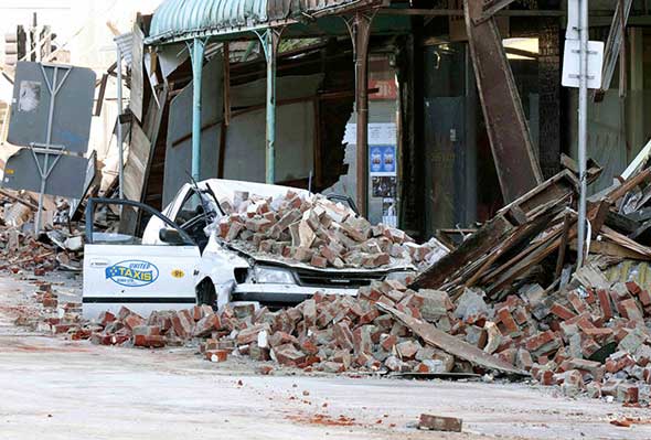 Christchurch hit by earthquake