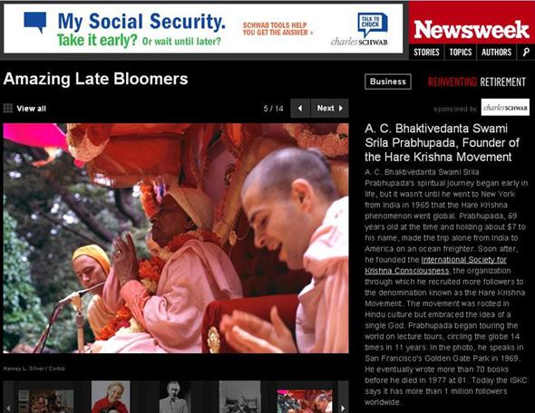 A. C. Bhaktivedanta Swami Srila Prabhupada, Founder of the Hare Krishna Movement