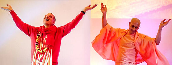 Sahajiya competition: German Sacinanda - vs. - American Radhanath