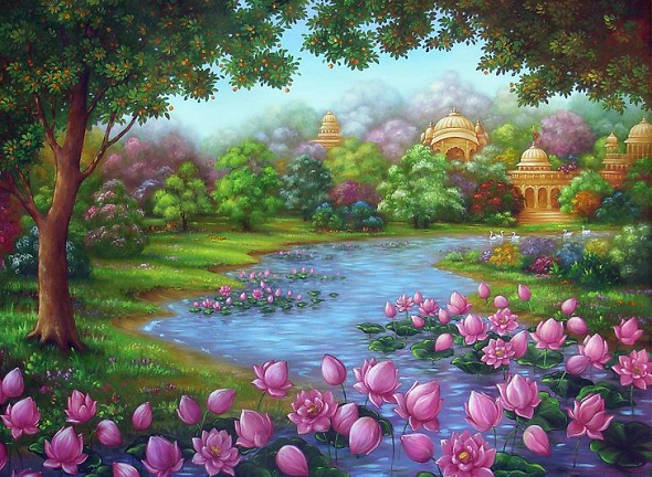 Śrī-Vṛndāvanāṣṭakam - By Viśvanātha Cakravartī Ṭhākur 