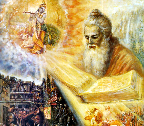 Persons who have lost their vision due to the dense darkness of ignorance in the age of Kali shall get light from this Purāṇa