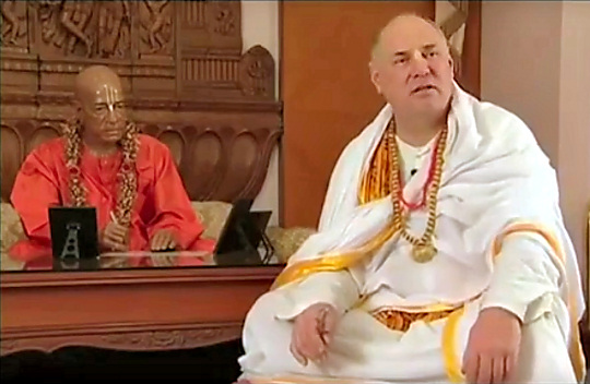 Yasodananda defeating Rocana's SAAS 'Self-Appointed Acarya Sabha' and the LGEP - Living Guru Experimental Project